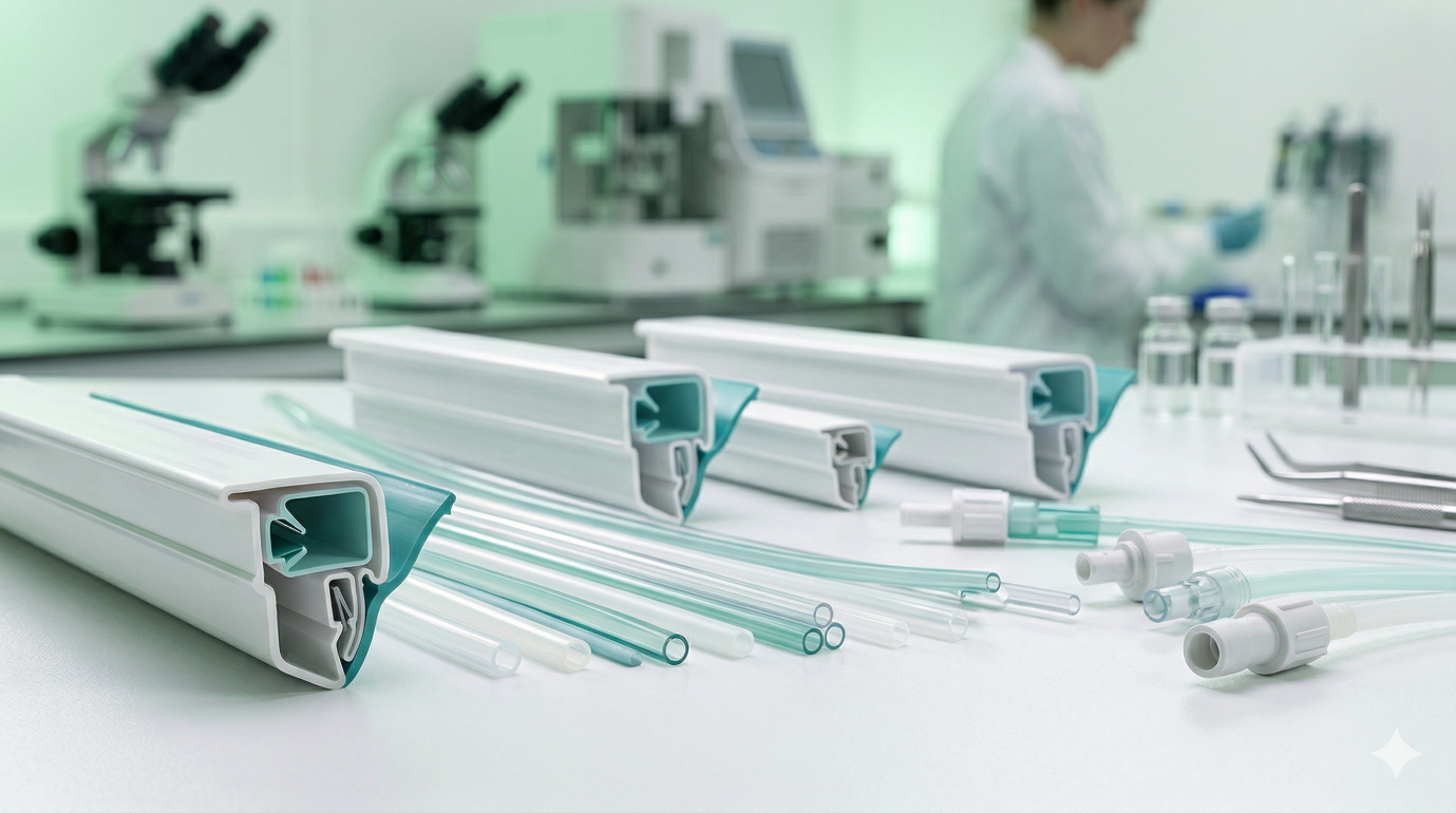 Profilés plastiques pour le secteur médical : normes, matières biocompatibles et contraintes